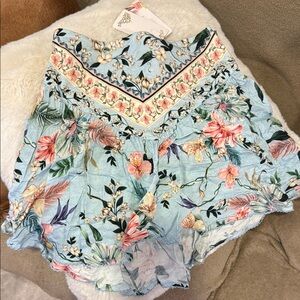 Agua Bendita Floral Print Skirt